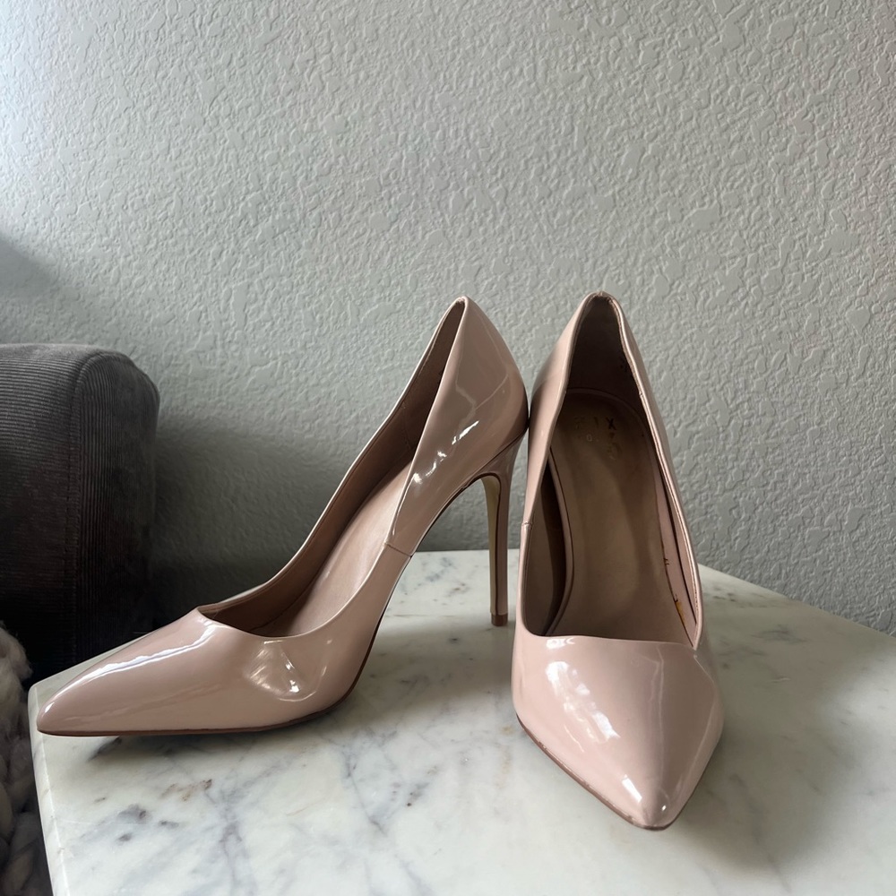 Mix No 6 Glossy Nude Heels